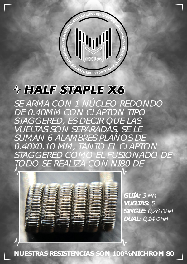 Half Staple X6 - PAR