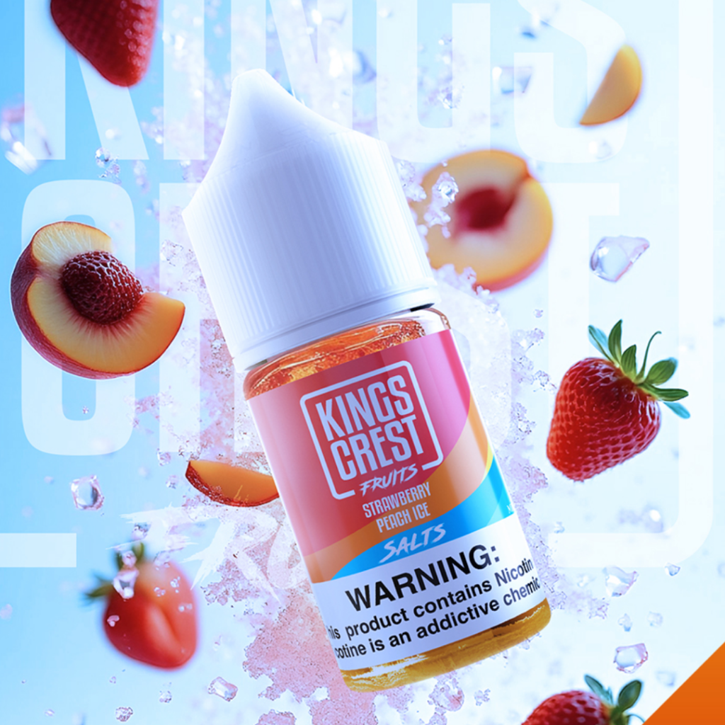 Kings Crest 30ML 12MG Strawberry Peach ICE
