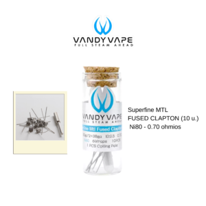 VANDY VAPE Ni80 Superfine MTL Fused Clapton 0.70 Ohms