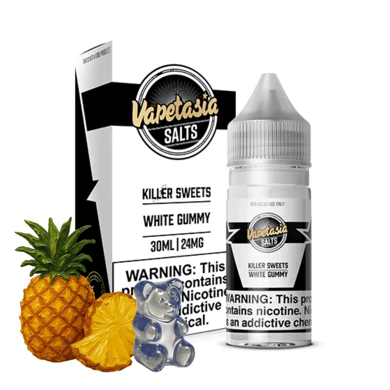 VAPETASIA – Killer Sweets White Gummy 30ML 24MG