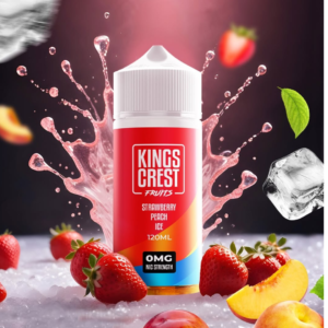 Kings Crest frutal – Strawberry Peach ICE 0MG