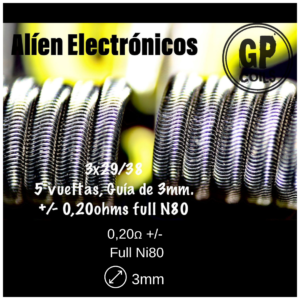 GP Coils  - ALIEN ELECTRÓNICO +/- 0.20 Ω